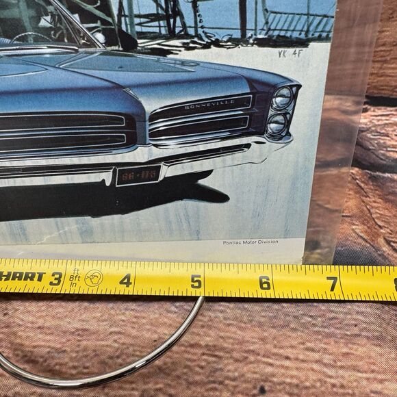 Vintage 1966 Pontiac Bonneville Convertible Yacht Ship Classic Car Print Ad GM - Picture 5 of 6